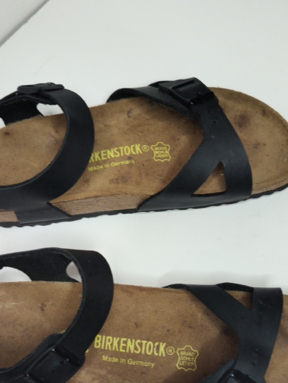 Birkenstock Rio Black Ladies 9, Men7 Unisex Sandals - Picture 2 of 10
